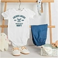 thumbnail image 3 of United States Navy Logo Anchor Aweigh Romper Boys or Girls Infant Baby Brisco Brands 12M, 3 of 6
