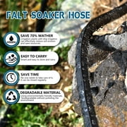 Sunifier Flat Soaker Hose, 100FT-2PACK, PE Material, 60 PSI, Efficient for Lawn, Yard, Snake Soak Design