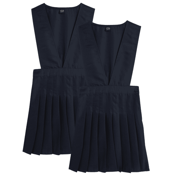 Beverly Hills Polo Club Girls School Uniform Dress - Sleeveless Pleated Girls Dresses for School 2 Pack