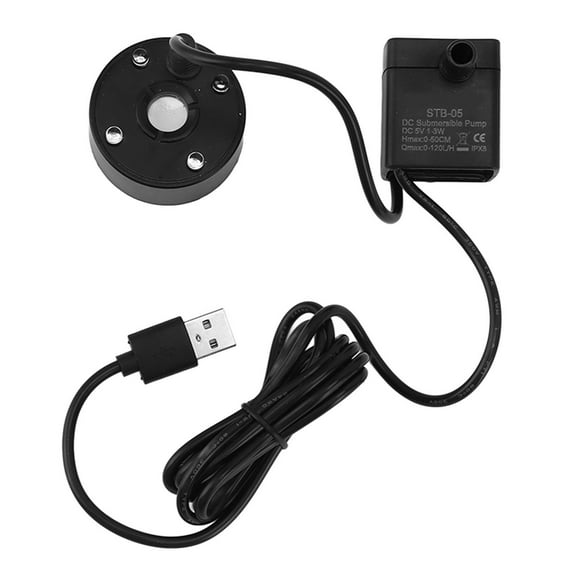 USB Mist Maker Fogger With LED, Fog Maker Machine With Pump, LED Colorful Lighting Water Fountain Pond Fog Atomizer 5V Fog Machine For Pond Garden Office