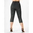 thumbnail image 3 of Leggings de Talla Grande de Estampado de Corazón Rosegal Leggings de talla grande, 3 of 5