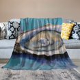 thumbnail image 2 of Fenyluxe Oyster Soft Cozy Printed Blanket & Throw for Travel All Seasons Long-Lasting - Lightweight Flannel Material 50x60in, 2 of 6