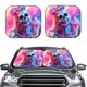 thumbnail image 2 of Fotbe Neon Skull With Milkshake Juego de 2 Piezas de Parasoles para Parabrisas | Bloqueador Solar para Auto | Accesorios Plegables para Protección Solar Interior-Large, 2 of 6
