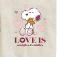 thumbnail image 3 of Peanuts - Love Is Snuggles And Cuddles  - Toddler And Youth Crewneck Fleece Sweatshirt, 3 of 6