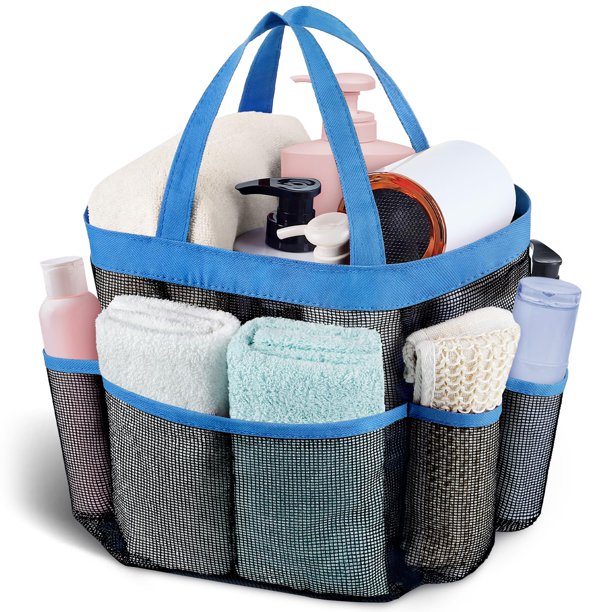 Attmu Carrito De Ducha De Malla Bolsa De Asas De Ducha Colgante Portátil De Secado Rápido Para Dormitorio Universitario Artículos Esenciales Carrito De Ducha De Gran Capacidad Dormitorio Para Baño Gim