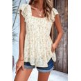 thumbnail image 5 of Womens Summer Tunic Tops Casual Dressy Blouse Loose Fit Short Sleeve T Shirts S, 5 of 10