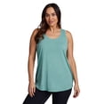 thumbnail image 5 of RBX Active Plus Size Women's Twist Back Soft Relaxed Tank Top Tunic, 5 of 6