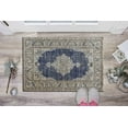 thumbnail image 5 of Non Slip Rugs, Indoor Rug, Floral Rug, Bohemian Rug, Chenille Printed Stye Rug, Thin Rug, Accent Rug, Navy Blue Rug, Cute Rug, Hallway Rug, Thick Rug, 3.3'x6.5' - 100x200 cm, 5 of 9