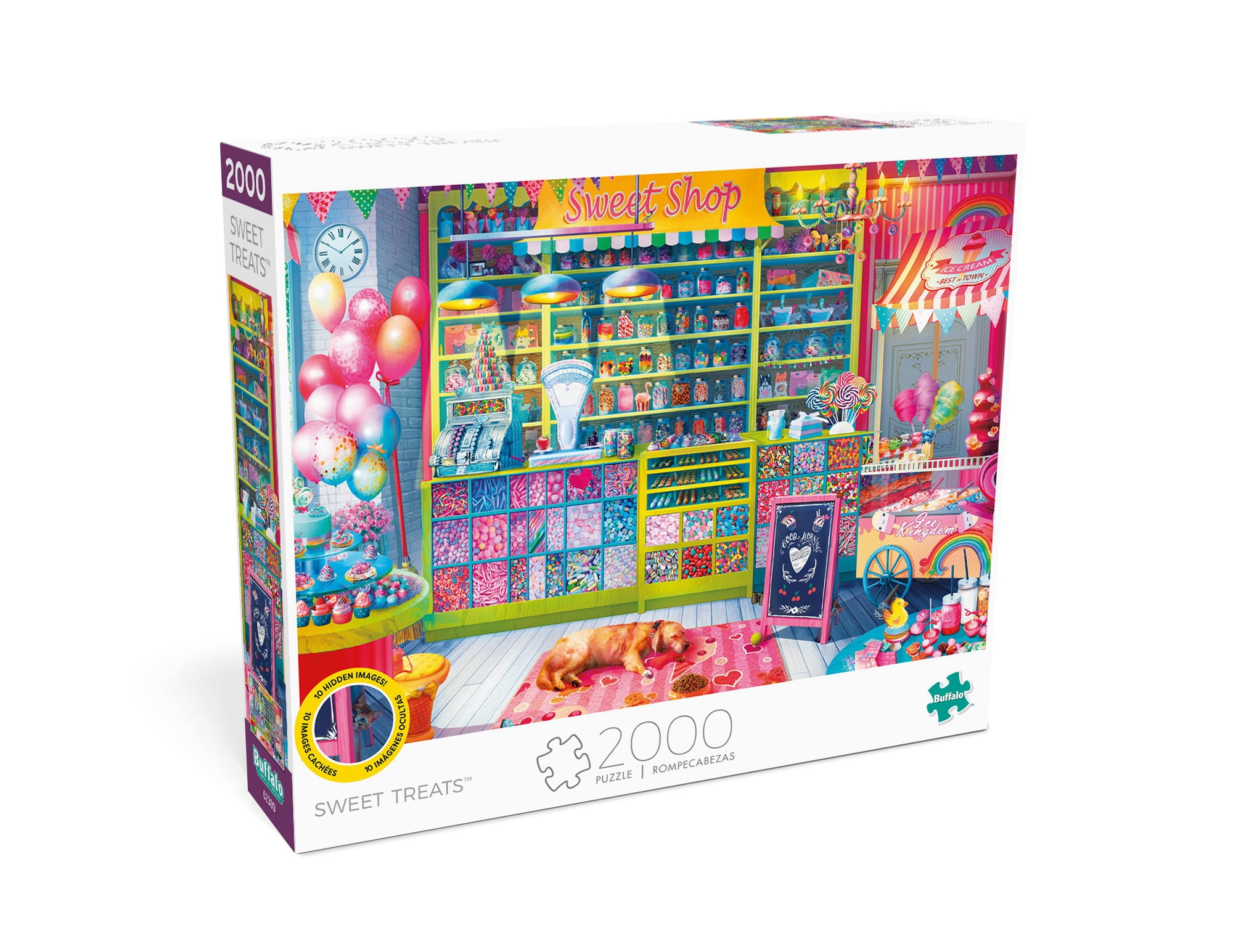 Buffalo Games Playful Art Sweet Treats 2000-Piece 38.5 x 26.5-Inch Interlocking Jigsaw Puzzle for Adults Ages 14+