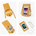 thumbnail image 3 of Monedero del teléfono celular, monedero del teléfono de la ventana de la pantalla táctil para el bolso del acollador de la cartera con el hombro MFZFUKR BST3000381-3, 3 of 6