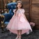 thumbnail image 3 of Girls Sequin Puffy Tutu High Low Bow Belted Kids Princess Dress Performance Evening Christmas Dress, 3 of 5
