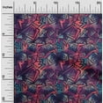 thumbnail image 2 of oneOone Polyester Lycra Purple Fabric Abstracts Craft Projects Decor Fabric Printed By The Yard 56 Inch Wide, 2 of 4