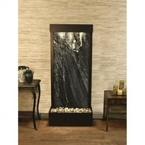 Harmony River Flush Mount Antique Bronze Black Marble Wall Fountain