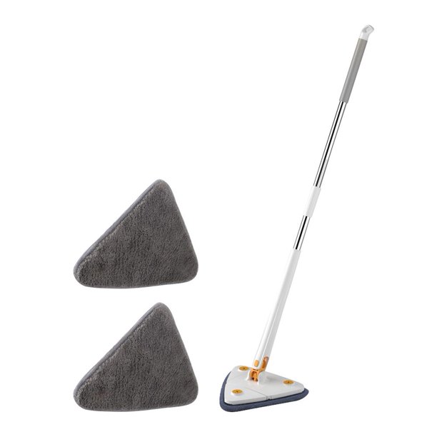 Fregona de limpieza 360 fregona de limpieza de suelo giratoria para el hogar (fregona blanca + 2 paños)