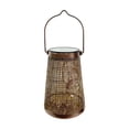 thumbnail image 2 of Garden Ironwork Hollow Solar Hanging Lamp Outdoor Waterproof Projection Lamp Garden Lamp, 2 of 6