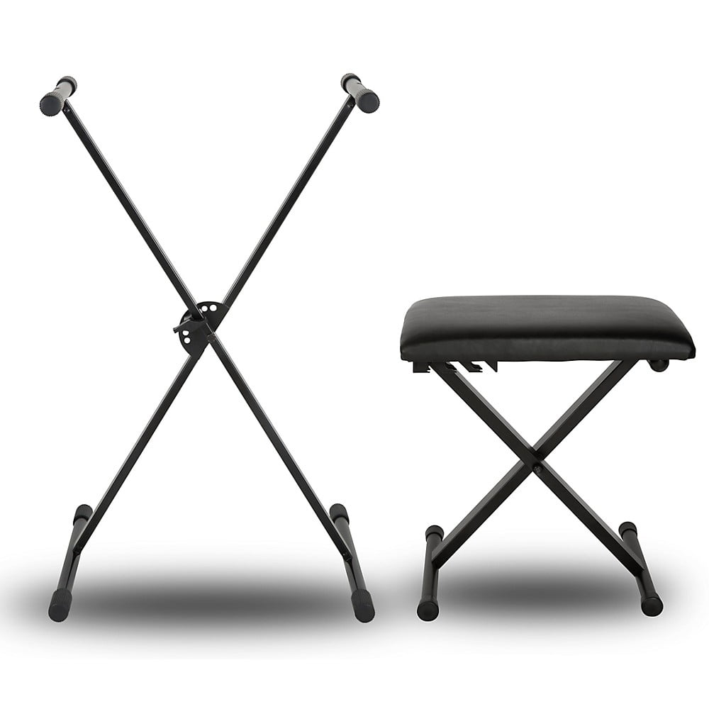 Musician's Gear KBX1 Keyboard Stand and Padded Piano Bench Walmart