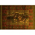 thumbnail image 1 of Ahgly Company Indoor Rectangle Persian Yellow Traditional Area Rugs, 2' x 4', 1 of 4
