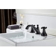 thumbnail image 4 of Single Handle Bathroom Sink Faucet, Matte Black, 2 Handles 3 Holes, 4 of 5