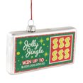 thumbnail image 3 of Northlight 4.5" Jolly Jingle Scratcher Glass Christmas Ornament, 3 of 5