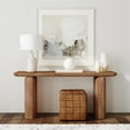thumbnail image 6 of PEMBERLY ROW Wood Umber Curvilinear Design Console Table, Natural, 6 of 6
