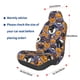 thumbnail image 3 of Balery Spooky Cats And Halloween Pumpkins Funda de Asiento para Auto con Diseño - Cubierta Frontal Suave y Transpirable con Protector Antideslizante- 1 Unidad, 3 of 5