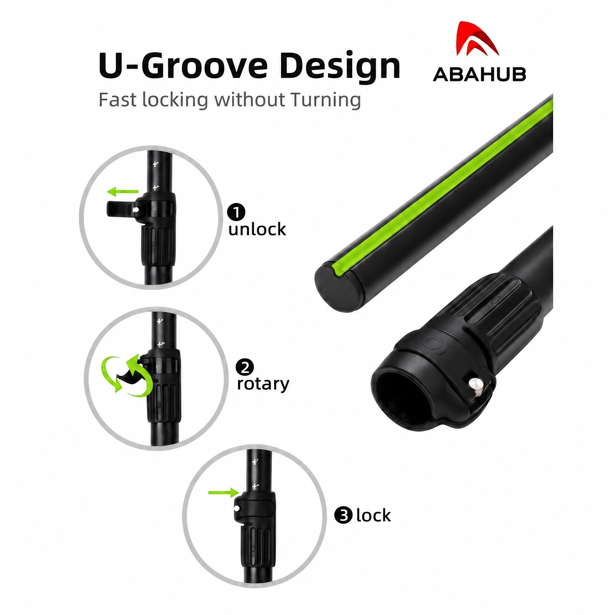 AbahubFit Adjustable SUP Paddle (3-Piece) Lightweight Stand-up Paddle Oars for Paddleboard, Aluminum Alloy Shaft 68" - 84"