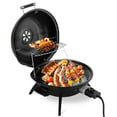 thumbnail image 2 of BAYUELSWU Electric BBQ Grill, 1600W Tabletop Electric Barbecue Grill with Temperature Control Portable for Camping, Party, Patio (Red), 2 of 7