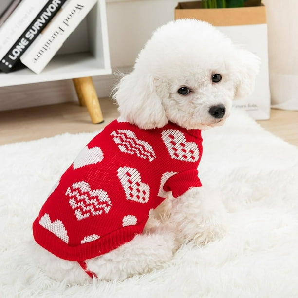 Pet Clothes Rack Hanger Winter Cartoon Dog Clothes Sweater Warm Christmas Pet Sweaters for Small Dogs Pet Clothing Pet Cartoon Dog Printed Antlers Pullover Sweater Puppy Pet Clothes Walmart en linea