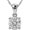 White, variant on La Joya 1/2 CT. TW. Diamond Necklace for Women | Real White Gold Plated Certified Sterling Silver Diamond Necklace and Chain