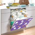 thumbnail image 2 of Yayeee Magnetic Dishwasher Cover for The Front Decoration Home Kitchen Machine Sticker Protector, Halloween Purple Ghosts, 2 of 6