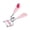 pink peach heart, variant on Professional Eyelash Curler with Integrated Comb for Enhanced Curling and Separation - Ergonomic Design, Foldable Beauty Tool