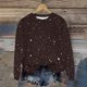 thumbnail image 1 of Heisall Womens Sweatshirts Long Sleeve Round Neck Loose Casual Sporty Lightweight Shiny Print Spring Autumn 2025 New Arrival Fashionable, 1 of 8