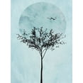 thumbnail image 2 of Halli, Hal 25x32 Gold Ornate Wood Framed with Double Matting Museum Art Print Titled - Full Moon Tree III, 2 of 4