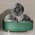 thumbnail image 6 of Lazy Susan Organizer, 11" Lazy Susan Turntable Organizer for Cabinet, Kitchen, Refrige, Countertop, Pantry Space Organizer, Spice Rack, Condiment Organizer, Under Sink Organizer, Green 1 Pack, 6 of 6