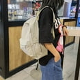 thumbnail image 4 of PENGXIANG Women Nylon Backpack Preppy Style School Students Solid Color Large Handbags, 4 of 8