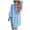 Blue, variant on Vedolay Women's Casual jackets Women's Fashion Suit Open Front Long Sleeve Fitted Ruffle Casual Office Jacket,Blue M
