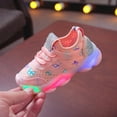 thumbnail image 2 of Gerichy Toddler Boys Girls Light Up Shoes LED Flashing Lightweight Mesh Breathable Running Sneakers for Toddler Little Girls Shoes Run Children Kid Sport Baby Luminous Baby Shoes, 2 of 7