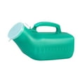 thumbnail image 4 of Botella urinal de hombres, recipiente urinario portátil de 1200 ml de 1200 ml, botella de orina orinal masculina para al aire libre, acampar, Verde, 4 of 9