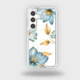 thumbnail image 1 of Caseco Samsung Galaxy S24 Blue Wildflower Clear Case, 1 of 1