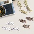thumbnail image 2 of YIEMEEN 40 Pieces Fishbone Charm Jewelry Making Supplies Sturdy Alloy Materials Fish Bone Pendants Accessory for Projects, 2 of 12
