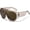 A04- Pale Brown/Brown, variant on Oversized Sunglasses for Women Men Trendy Large Big Frame Sun Glasses with UV Protection for Driving & Traveling