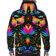 thumbnail image 7 of Wukai Mexican Flower Traditional1 Print Men Hoodies Fleece Sweatshirts Long Sleeve Sweaters Pullover Fall Outfits Winter Clothes-4X-Large, 7 of 7