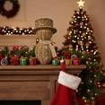 thumbnail image 2 of Langgg Wicker Snowman Handmade Weaving Ornament Rattan Snowmen Sturdy Structure as Gift - for Farmhouse, Table, Garden S, 2 of 6
