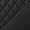 Charcoal, variant on MotorBox Prestige Faux Leather Car Seat Covers, Full Set, Black, Diamond Stitched