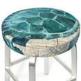 thumbnail image 3 of Bingfone12 Inch Padded Round Bar Stool Cover Cushion With Elastic Fabric Round Chair Seat - Watercolor Sea Turtle, 3 of 7