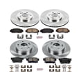 thumbnail image 3 of Power Stop Front and Rear Stock Replacement Brake Pad and Rotor Kit KOE2743, 3 of 8
