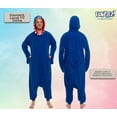 thumbnail image 3 of Shark One Piece - Plush Adult Animal Costume Jumpsuit by FUNZIEZ! (Blue, Small), 3 of 6