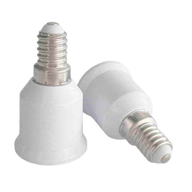 Adaptador de luz 2x E14 a E27, portalámparas, accesorios para luminarias, convertidor de portalámparas compacto y fácil de instalar