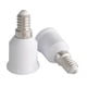 thumbnail image 1 of Adaptador de luz 2x E14 a E27, portalámparas, accesorios para luminarias, convertidor de portalámparas compacto y fácil de instalar, 1 of 8