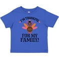 thumbnail image 3 of Inktastic Thanksgiving Girl Turkey Thankful for Family Girls Toddler T-Shirt, 3 of 5